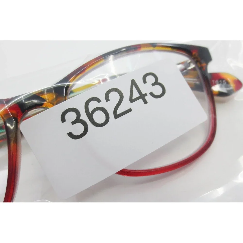West Point WP8102 RD Red Yellow Tortoise Rectangular Eyeglasses Frames 51-17-140